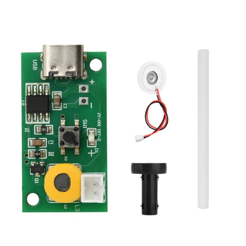 Three Gear Adjustable Fog Volume Single Spray Humidifier Module Ultrasonic Atomization Control Board Type C Interface Dc 5V