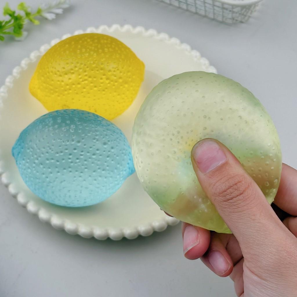 Silicone Lemon Squeeze Toy For Stress Relief And Sensory Development For Girls And Boys