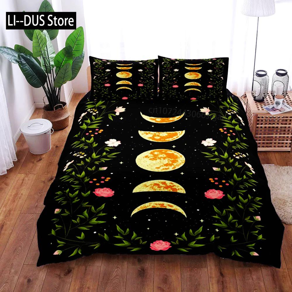 Moon Surface Duvet Cover Set King Queen Double Full Twin Single Size Bed Linen Set
