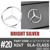 LXT3   ABS Car Original Tail Rear Trunk Star Badges Stickers For Mercedes Benz GLS SLK Class W218 2012-2018 GLA Class H247 2021-2023