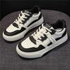Women's College-Style White Lace-Up Sneakers, Spring 2026 - Trendy, Fashionable, Flat-Sole, Casual Sports Shoes.