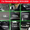ABS Plastic Front Rear Reading Light Frame Trim A Column Audio Speak Cover Sticker For Renault Kadjar 2016 2017 2018