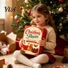 Holiday Fun Accessories 2026 Christmas Characters Advent Calendar, 24-Day Countdown Food Theme Ornament Set, Festive Home Decoration 2D Acrylic