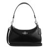 Teri 25 Logo Zip Closure Calf Leather Crossbody Shoulder Bag Medium Women's Black
