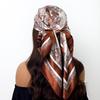 Fashion Square Silk Scarf Women Headband 90*90cm Print Neck Scarfs Office Hair Band Hand Kerchief Female Bandana Headwear