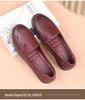 Red Dragonfly Women's Genuine Leather Slip-On Shoes - Comfortable Soft Sole for Spring, Ideal for Middle-Aged & Elderly
