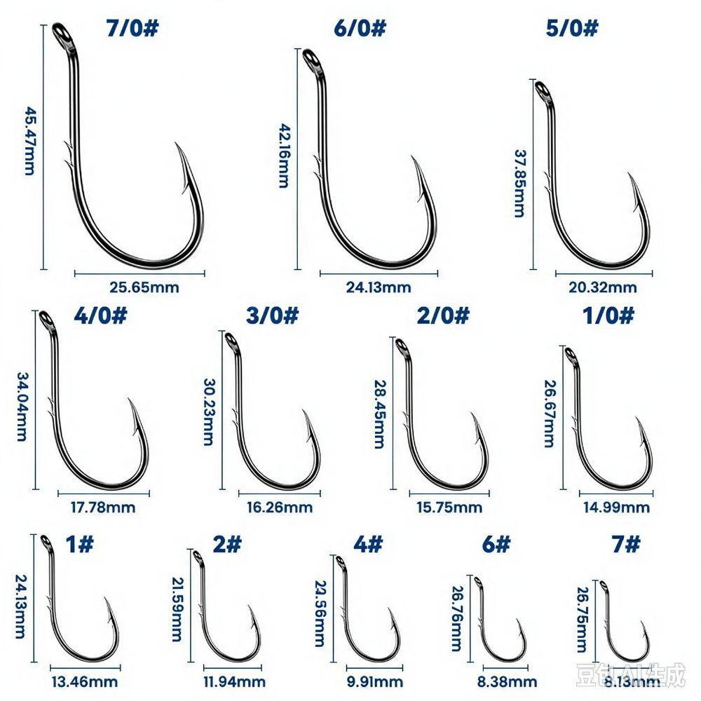 50/100pcs Size 4-5/0 Baitholder Fishing Hooks 50-100 Pieces Bait Holder Jig Hooks  Bait Fishing