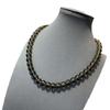 Hand-Woven Natural Crystal Beaded Necklace Obsidian Necklace Niche Quiet Luxury Fashion Ethnic Versatile Sweater Chain