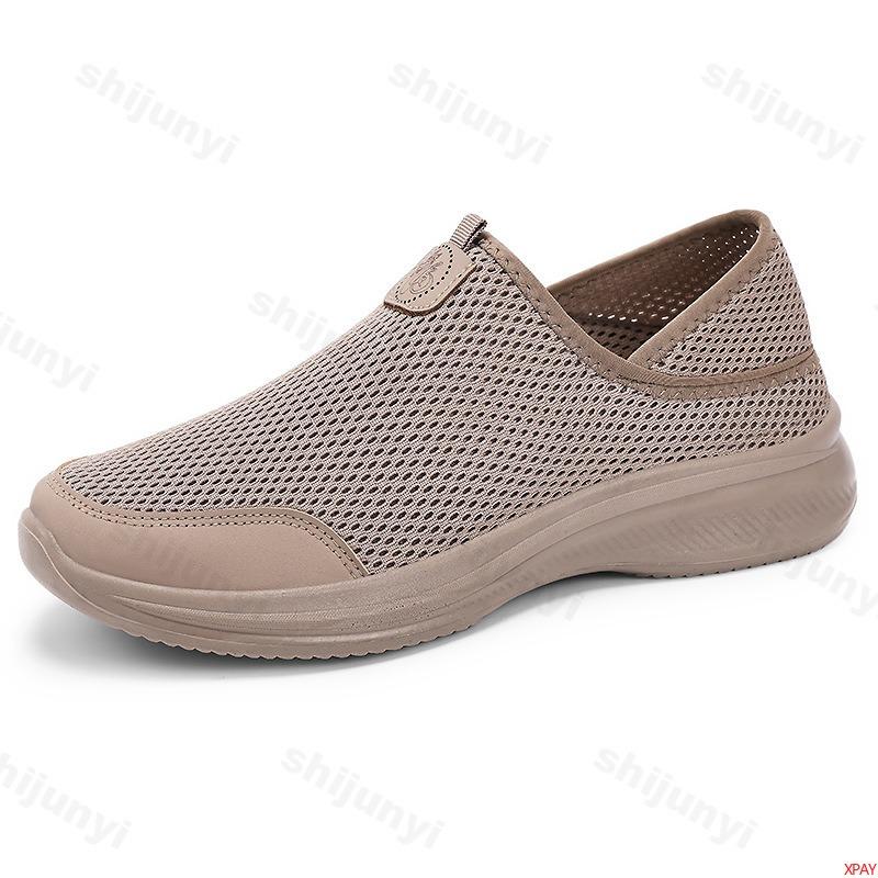 Fashion 2025 Summer Casual Shoes for Men Mesh Breathable Fashion Trend Single Shoes Comfortable Slip On Lightweight Soft soled Sneakers
