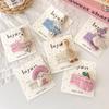 Cartoon Niedliche Kaninchen Haarspangen Stoffspitze Kinder BB Clips Haarnadeln für Baby Mädchen Kinder Haarschmuck Kopfschmuck Haarspangen