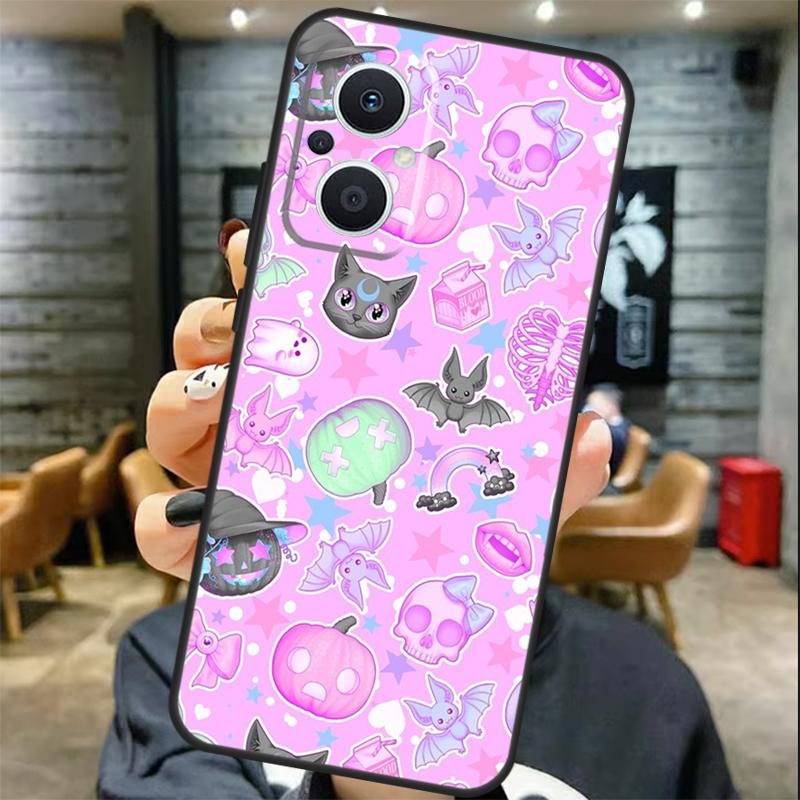 Pastel Goth Witchy Case For OPPO Reno 11 11F 13 12 F 8T 7 8 10 Pro OPPO Find X8 X6 Pro X3 X5 Lite Cover Coque