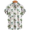Hawaiian Tropical Print Short Sleeve Shirt, Casual Summer Beach Wear