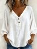 1116 European and American summer casual V-neck loose seven-quarter-sleeved T-shirt top