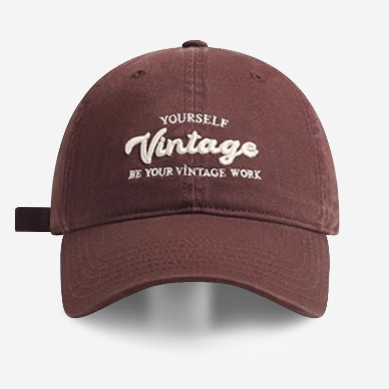 Peaked Cap Women's New Spring and Summer Big Head Circumference Shows a Small Face, Fashionable Casual Baseball Cap Men's Versatile Breathable Letters