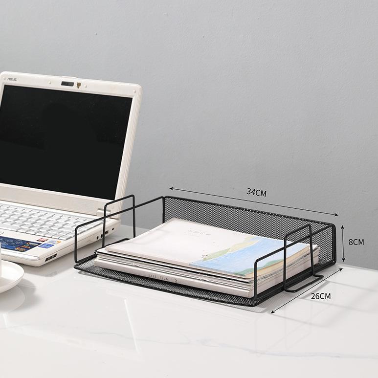 Четырехуровневая металлическая сетчатая подставка для файлов с выдвижными лотками 1390₽