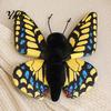 Cuddly Fabric Doll Realistic 3D Butterfly Plush Toy, Stuffed Throw Pillow, Soft Home Display Insect Animal Decor, Gift for Kids Girls, Ornament