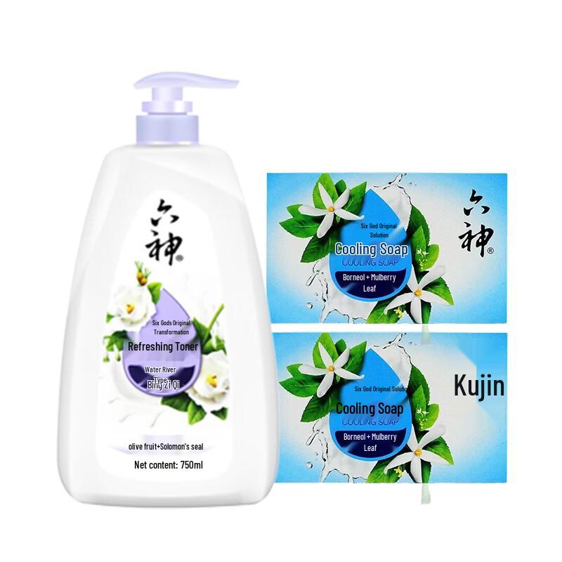 Liu Shen Moisturizing Refreshing Shower Gel & Cooling Soap Set