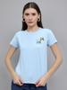 Women Regular Fit Sky Top