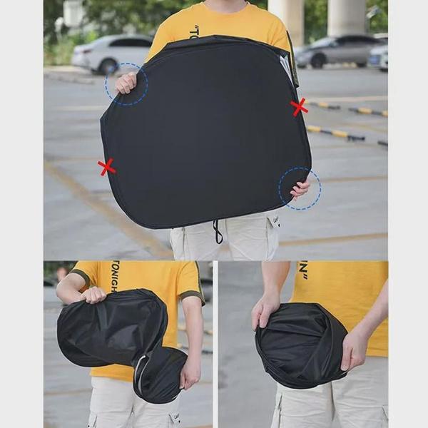 1 Pz Parasole Universale Pieghevole per Volante Auto Parasole per Parabrezza Auto Protezione Solare e Isolamento Termico Coperture Parasole per Finestrino Anteriore Auto