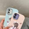 For Vivo V23 V25 V27 V29 V30 Y27S Y28 Y33S Y36 Infinix Hot30I Hot40 Tecno Spark20 Cartoon Black Cat Silver Edge Soft Liquid Silicone Protective Casing
