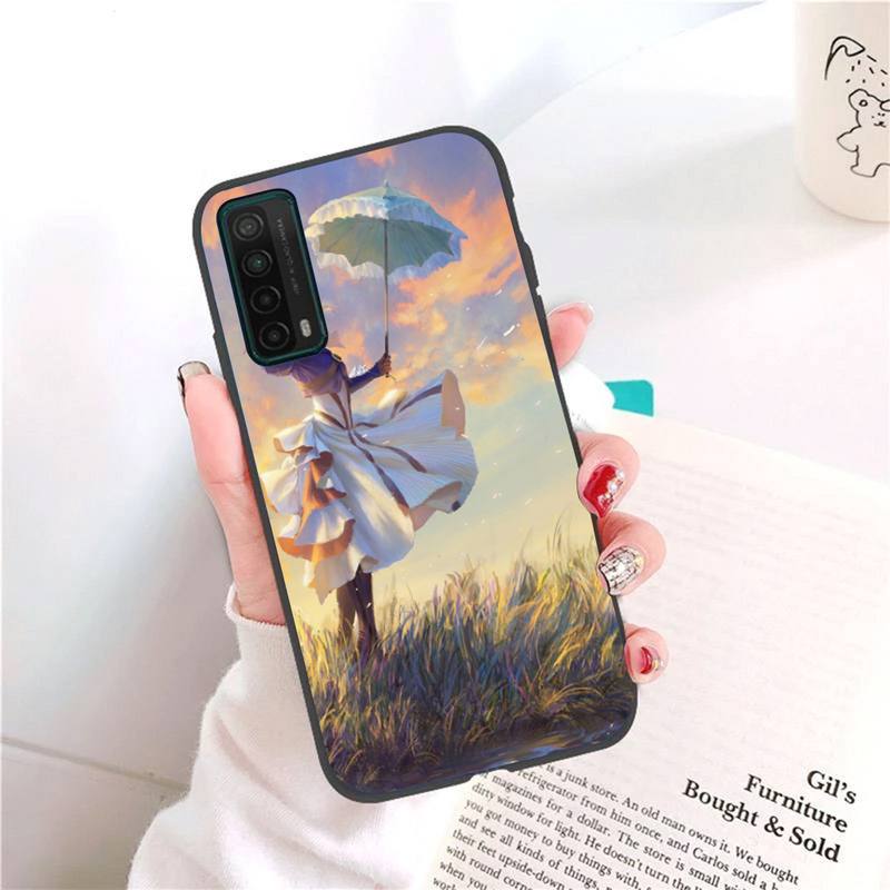 Etui na telefon Violet Evergarden dla Honor 7A Pro 7C 10i 8A 8X 8S 8 9 10 20 Lite Silikonowe Etui
