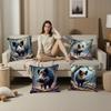 Federa Cuscino Animale Cinghiale Tessuto Peluche Morbida Federa Stampa Double Sided Copricuscino Divano Cuscino Decorativo