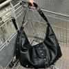 Soft Leather Commuter Tote Bag, Small Single-shoulder Crossbody Bag with Large Capacity