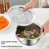 Multifunktionaler Gemüseschneider Raspel 1/2 Stück BPA-frei mit Abtropfschüssel-Set für Küchenaufgaben wie Reisschütten, Gemüseschneiden