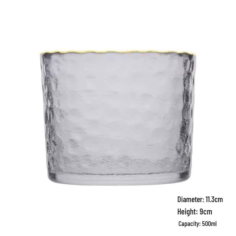 Japanese Hammered Glass Sake Cup Set
