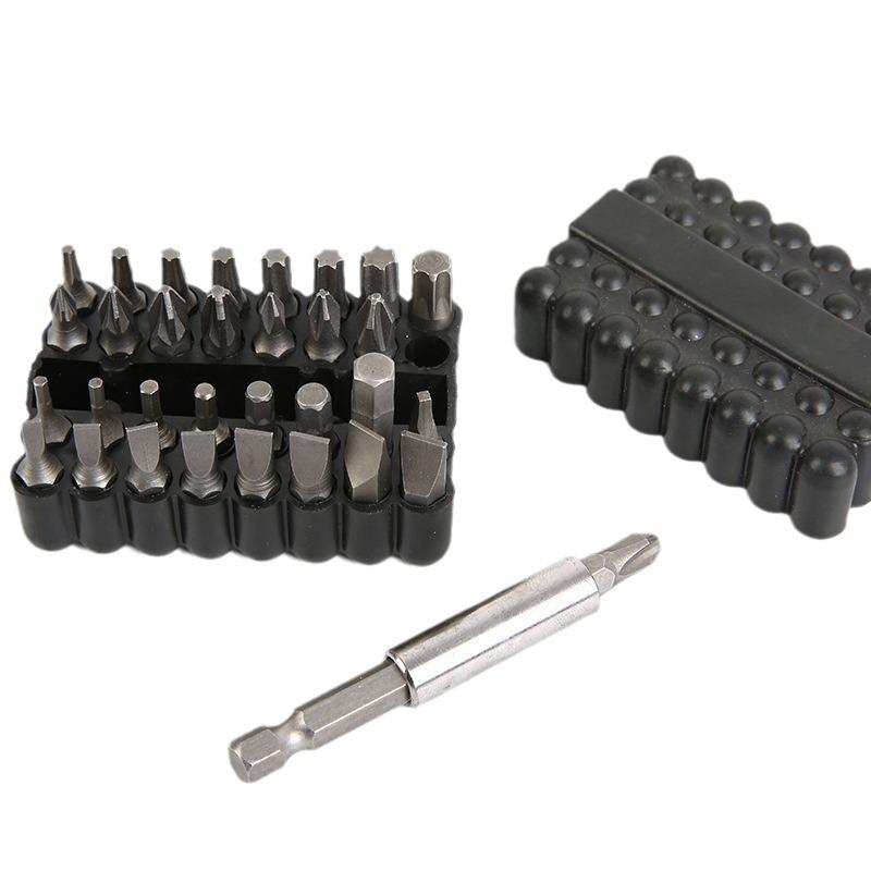 33-teiliges magnetisches Kreuzschlitz-Schraubendreher-Bit-Set mit Verlängerungsstange