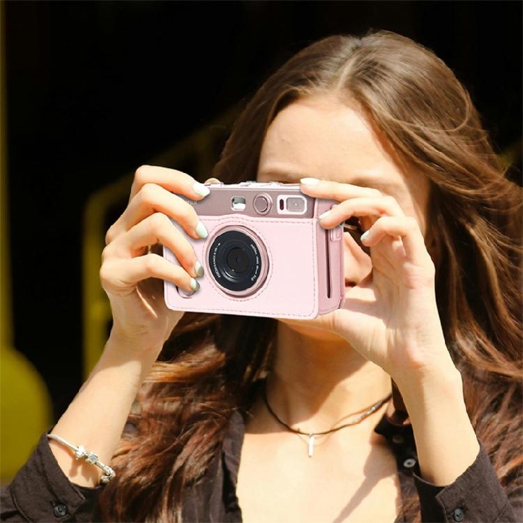 Stylish Lightweight Crossbody Bag For Mini EVO Cameras Shockproof Padding Adjustable Shoulder Strap Retro Design