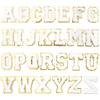 26Pcs/Set 6cm English Letter Patches Gold Edged Chenille Patches Iron On Stickers For DIY Crafts Clothing Hat Bag Decoration