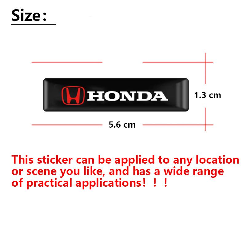 10Pcs Car Interior Exterior Decorative Sticker Auto Emblem Decals For Honda CR-V Accord Civci HR-V XR-V Odyssey Insight Vezel FI aho256