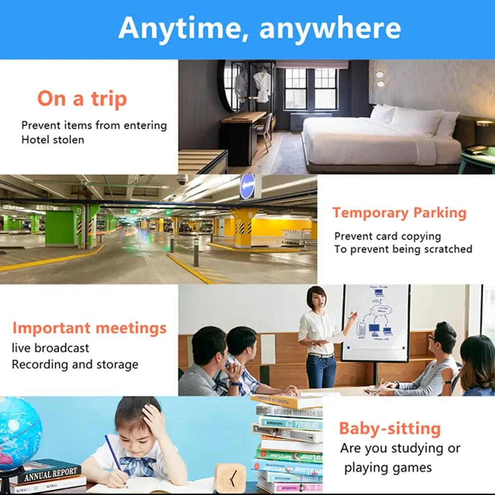 IR Nattsyn Mini WiFi Kamera HD 1080P Innendørs Monitor Sikkerhetsbeskytter Hjem Baby Videoovervåking IP-kamera Lydopptaker