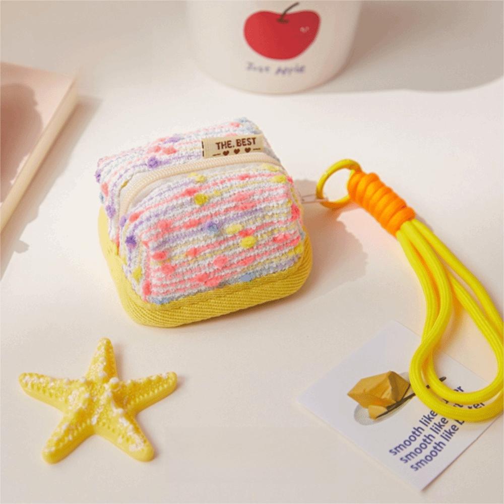 Mini Earphone Storage Bag Dopamine Bluetooth Headset Case Portable Coin Purse for Women Girls