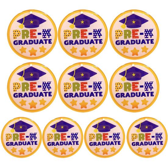 

10 шт. медали для выпускников детского сада, медали с резиновой шеей и милой лентой, легко носить C