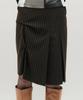 Kimjisu Dozi - Pinched Stripe Skirt _ Brown
