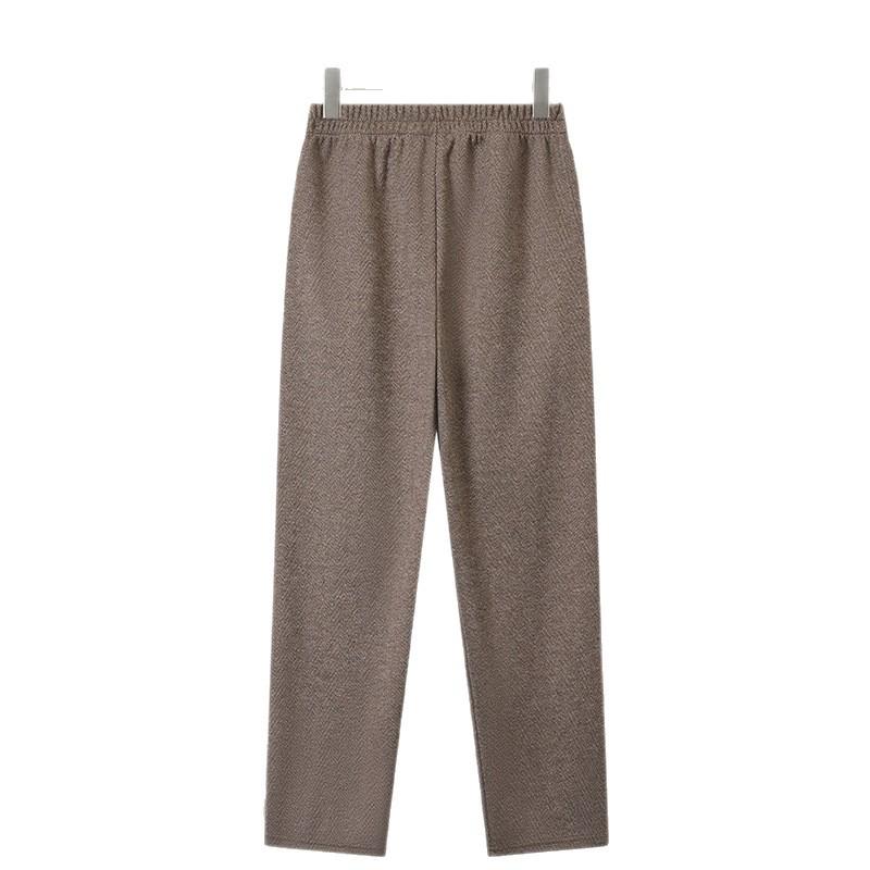 Elastyczne Spodnie z Wysokim Stanem dla Kobiet w Średnim Wieku i Starszych - Codzienne, Luźne Spodnie Jesienne