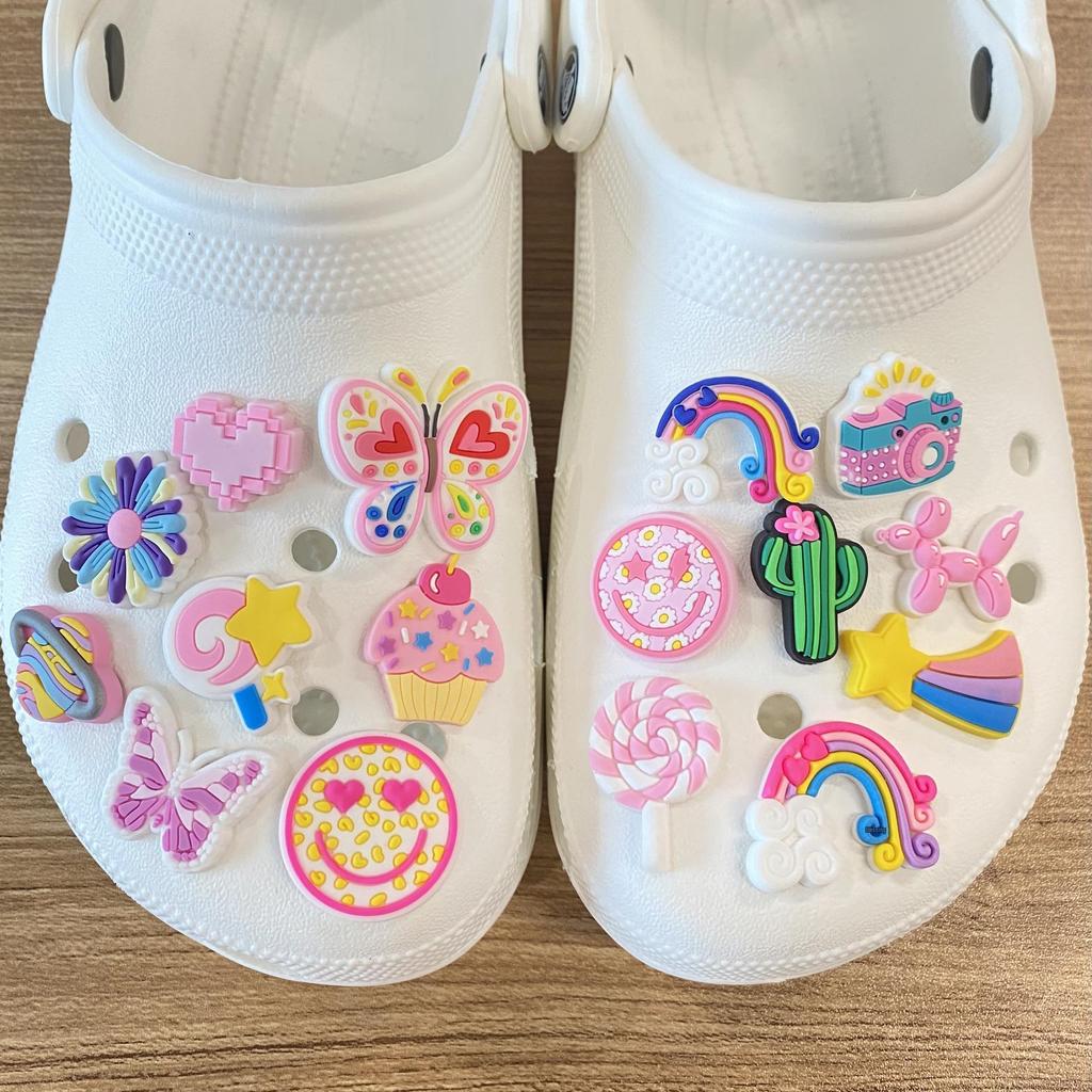Fresh & Simple Clog Accessories: PVC Soft Rubber Shoe Flowers & DIY Buckles