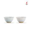 Ba Fang Li Lotus Celadon Master Teacup Pair Set
