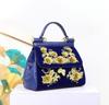 Women'S Bag Three-Dimensional Gold Silk Flower Handbag Light Luxury High Texture Women'S Bag Ladies Designer Bag