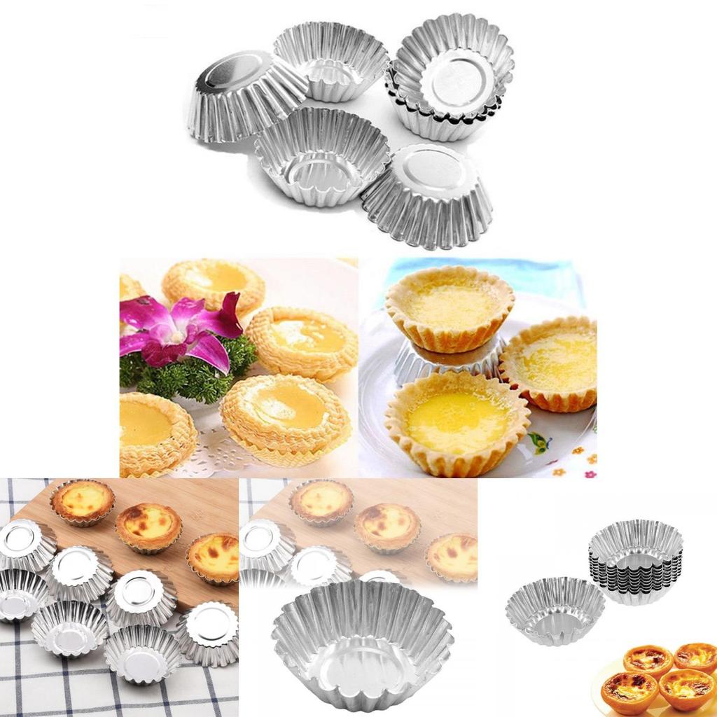 Heavy-duty Iron Egg Tart Molds Pudding Tart Shells Modern Design