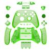 eXtremeRate Full Shell Button Set for Xbox Series X S Clear Replacement Side Rail Grip Front Backplate Cover for Xbox Core Wireless Controller Not &