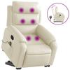 VidaXL Fauteuil Inclinable de Massage, Chaise de Relaxation avec Dossier, Siège avec Accoudoirs, Fauteuil TV de Salon, 3205050