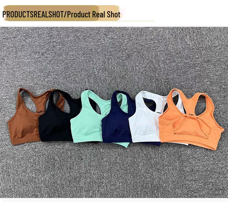 Herbst Nude-Feel Stoßfester Sport-BH: Schnelltrocknend, Schönes Rückendesign für Fitness und Yoga.