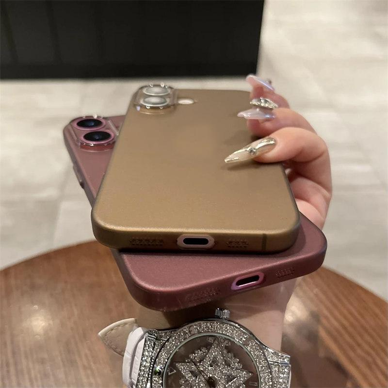 Ultra Thin Matte Clear Shockproof Cover for iPhone 16/15/14/13/12 Mini/11 Pro Max/X/XR/XS - Slim Protective Cases
