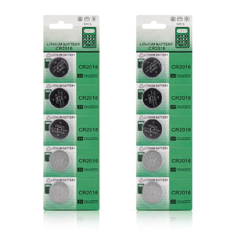 5pc/10pc Essential CR2016 Batteries Versatility Button Cells Battery Power Sources Highly Capacity Coin Cells Battery