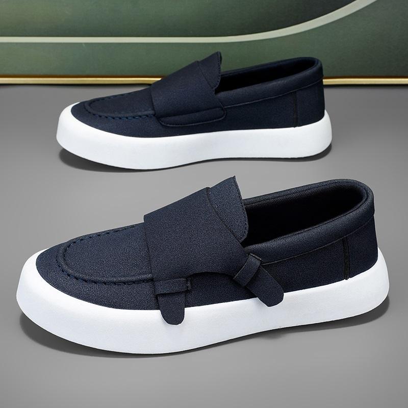 Trend Designer Men's Suede Leather Loafter Platform Leisure Monk Strap Shoes Male Walking Dress Wedding Footwear Zapatos Hombre