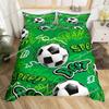 Cartoon Soccer Duvet Cover Set Printed Football Bedding Sets for Kids Boys Girls Bedroom Decor Sports Theme Comforter Cover Set9
