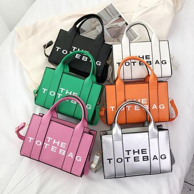 The Tote Bag for Women Trendy PU Leather Handbag Top Handle Satchel Purse Casual Crossbody Bag Casual Simple Shoulder Bag